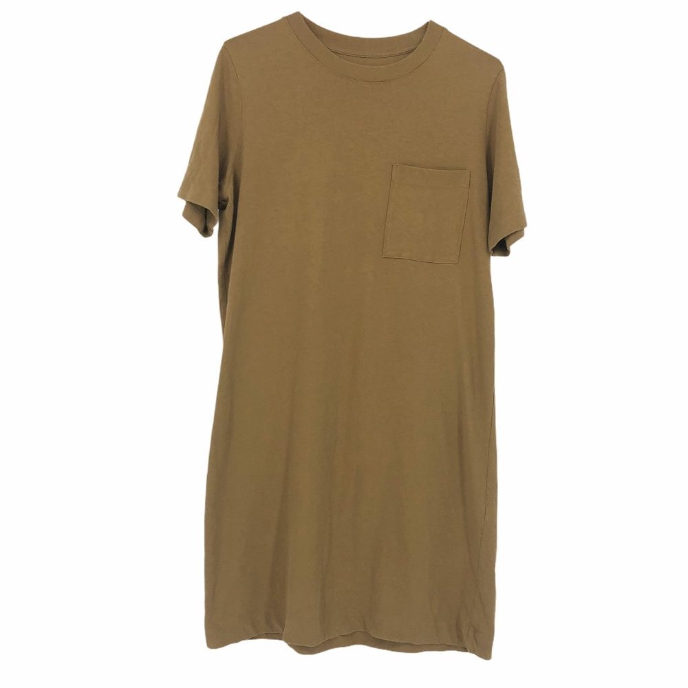 Everlane Khaki Weekend Tee Cotton Dress